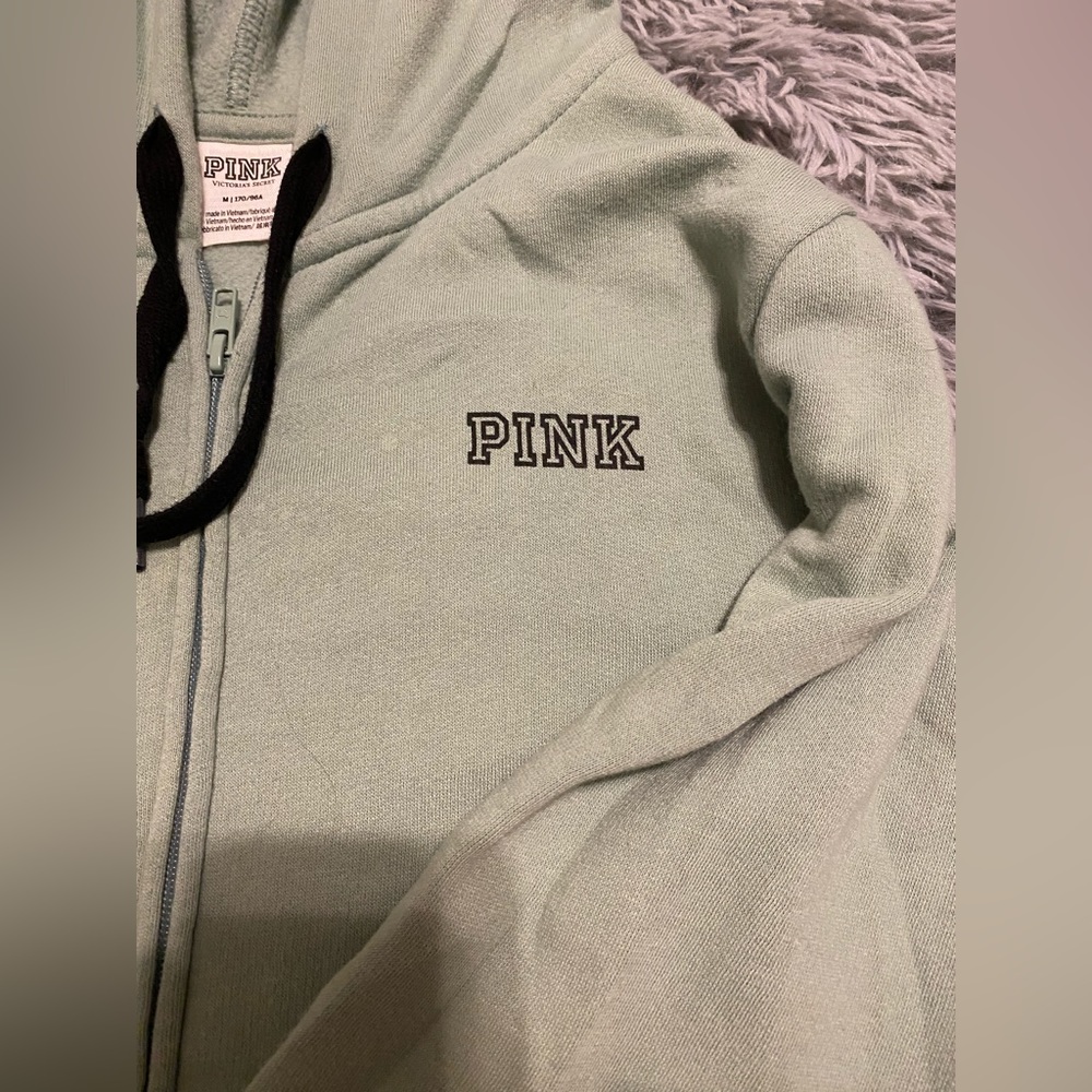 Pink zip up hoodie